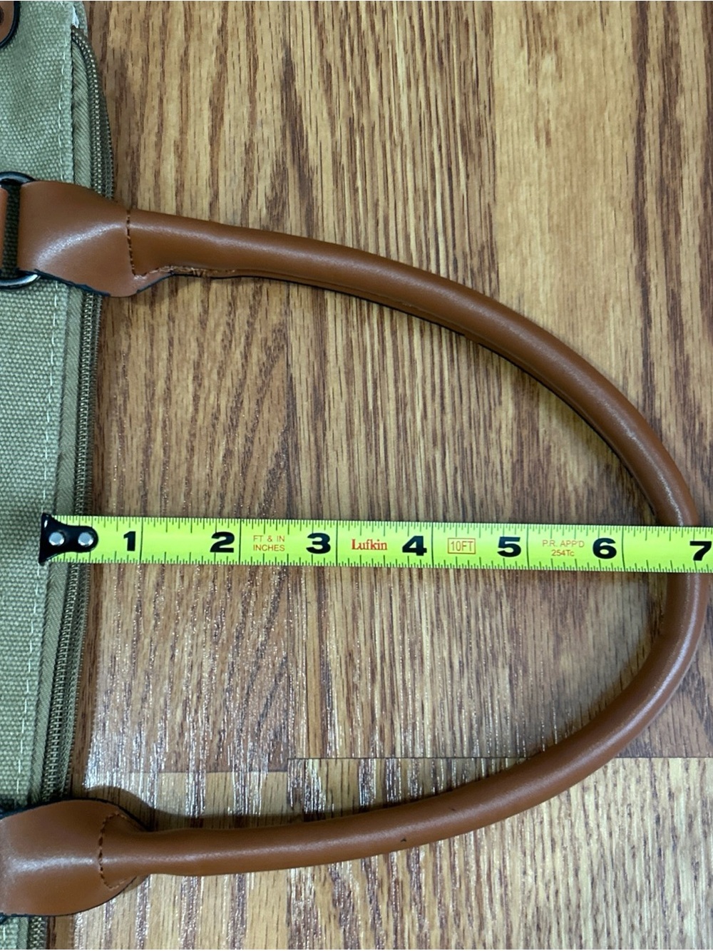 Vintage Paris Stamped Lightweight Canvas Hobo Travel Tote Zipper Closure Brown - Picture 15 of 16